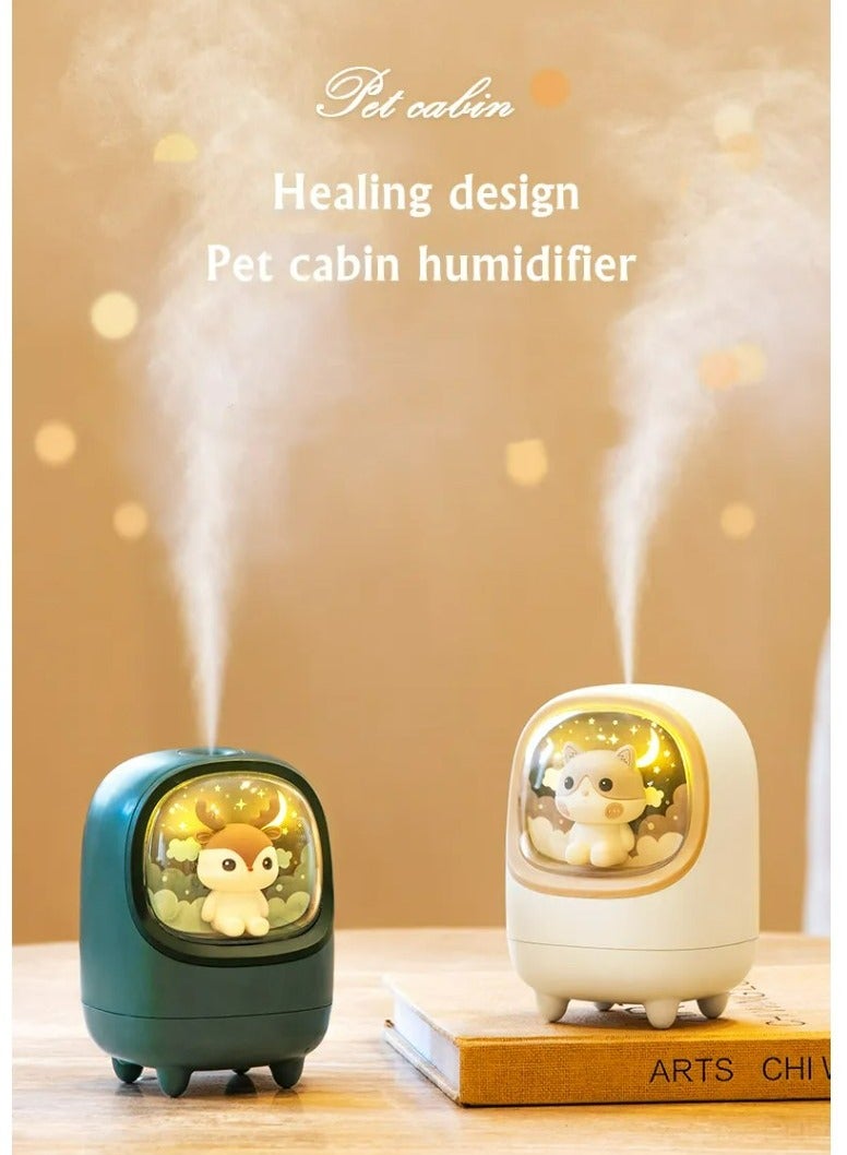 Filly Space Capsule Cute Pet Portable Colorful LED Night Lamp USB Desktop Ultrasonic Aroma Home Air Diffuser Humidifier  - Image 1