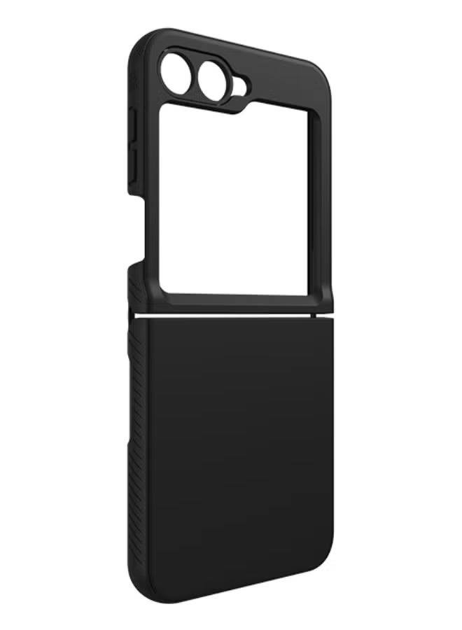 Raxoom Liquid Silicone Case for Samsung Galaxy Z Flip6 5G â€“ Slim, Soft Gel Rubber, Ultra Thin Protective Cover for Women, Silky Touch, Anti-Scratch & Shockproof,Black - Image 2