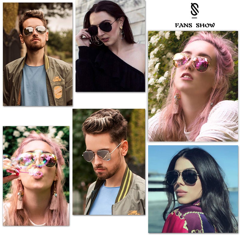 SOJOS Classic Aviator Polarized Sunglasses for Men Women Vintage Retro Style,Black/Grey,62mm - Image 5