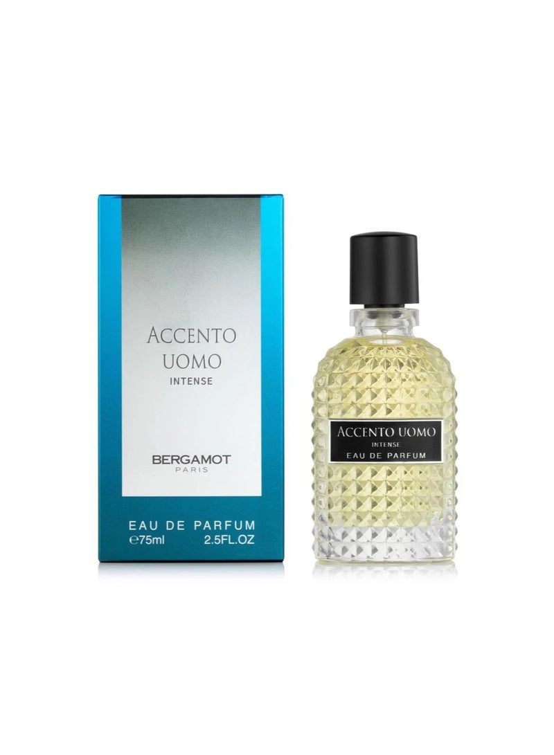 Bergamot Accento Uomo By Bergamot For Men Intense EDP 75ml - Image 1