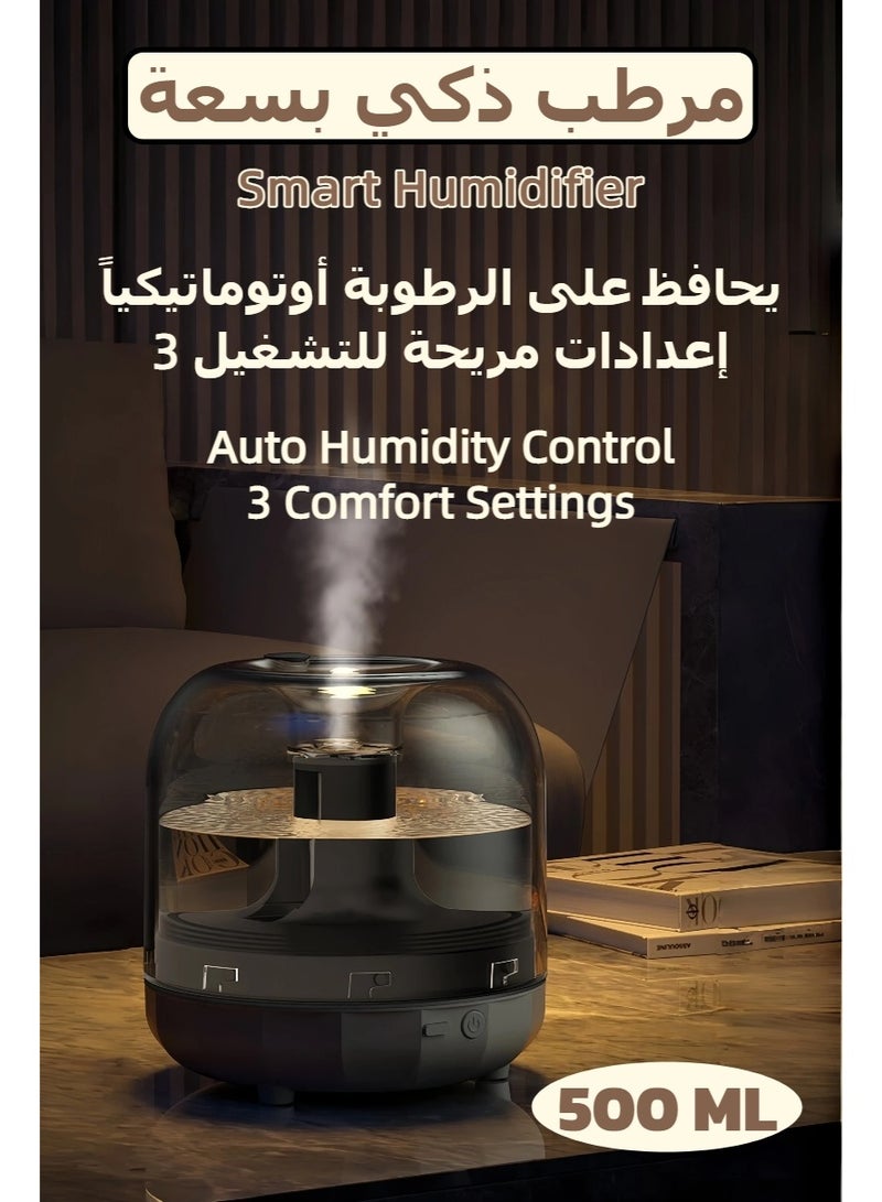 7-Colour LED Light Lamp Aroma Diffuser Essential Oil Air Humidifier, Air Aromatherapy USB Diffuser, Moisturizing Machine, Fragrance Diffuser, Mini humidifier for Bedroom, Plants, Office 500ML - Image 1