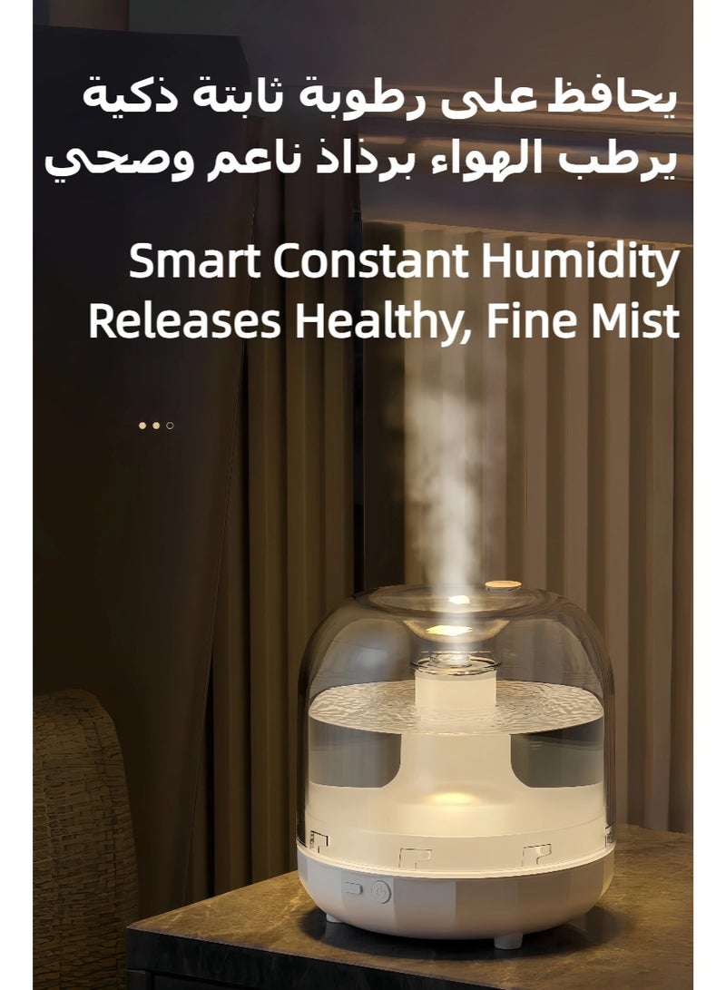 7-Colour LED Light Lamp Aroma Diffuser Essential Oil Air Humidifier, Air Aromatherapy USB Diffuser, Moisturizing Machine, Fragrance Diffuser, Mini humidifier for Bedroom, Plants, Office 500ML - Image 3