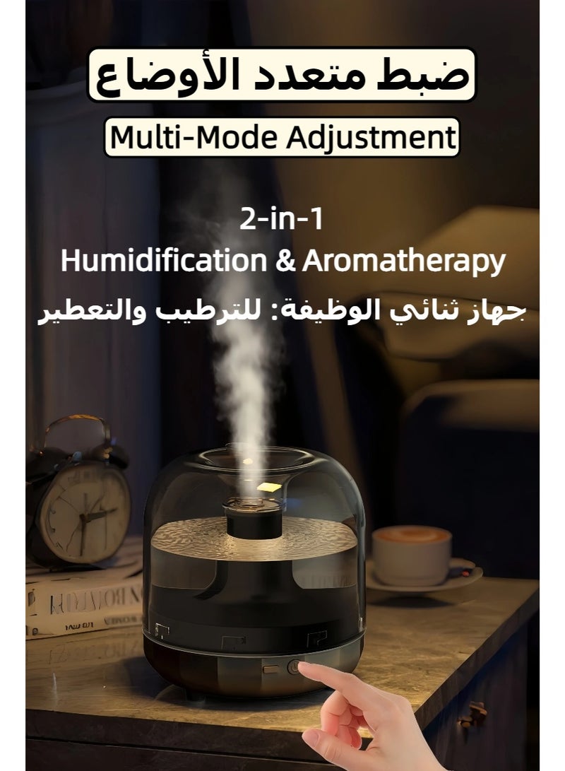 7-Colour LED Light Lamp Aroma Diffuser Essential Oil Air Humidifier, Air Aromatherapy USB Diffuser, Moisturizing Machine, Fragrance Diffuser, Mini humidifier for Bedroom, Plants, Office 500ML - Image 5