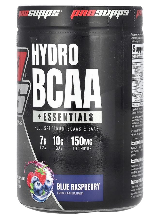 ProSupps Hydro BCAA +Essentials Blue Raspberry 14.6 oz (414 g) - Image 2