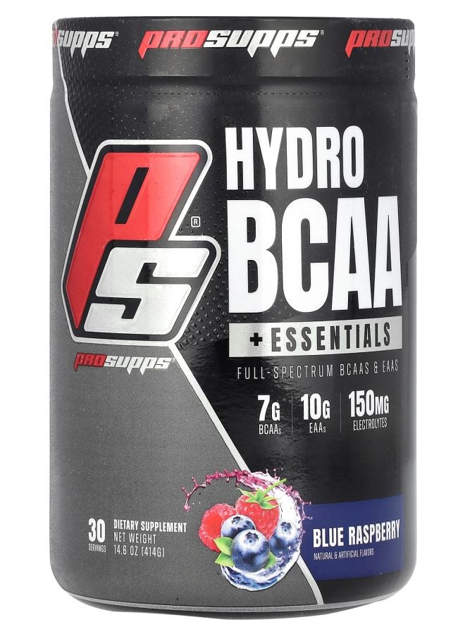 ProSupps Hydro BCAA +Essentials Blue Raspberry 14.6 oz (414 g) - Image 1