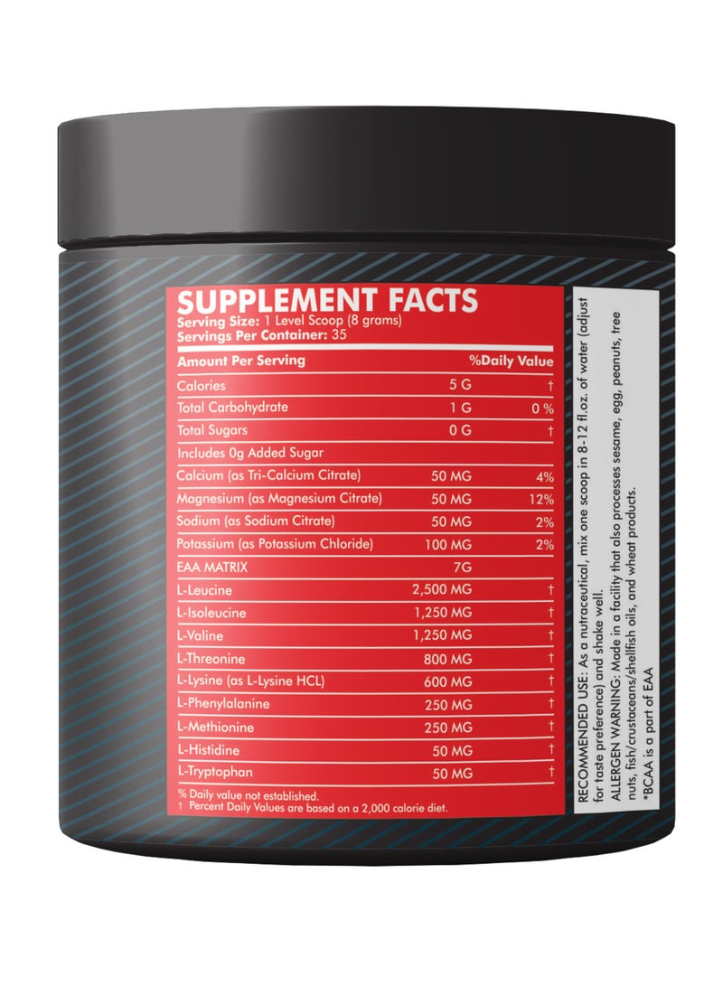 Monster Labs EAA 280g 35 Servings - Premium Amino Acid Supplement for Muscle Recovery and Hydration (Blue Raspberry) - Image 3