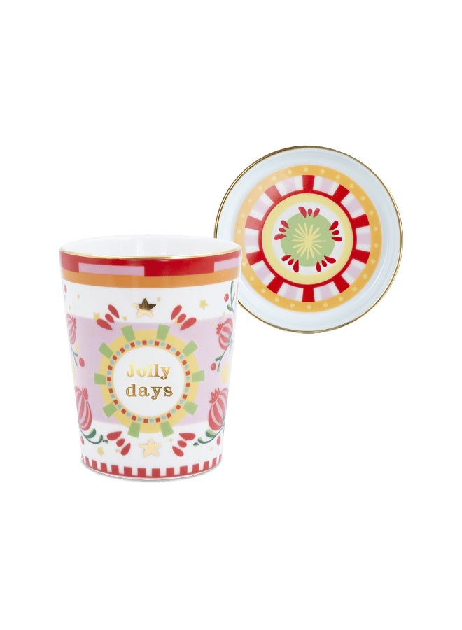 Baci milano CUP WITH LID/SAUCER MAMMA MIA RED - DIAM. 9 H 12 - Image 1