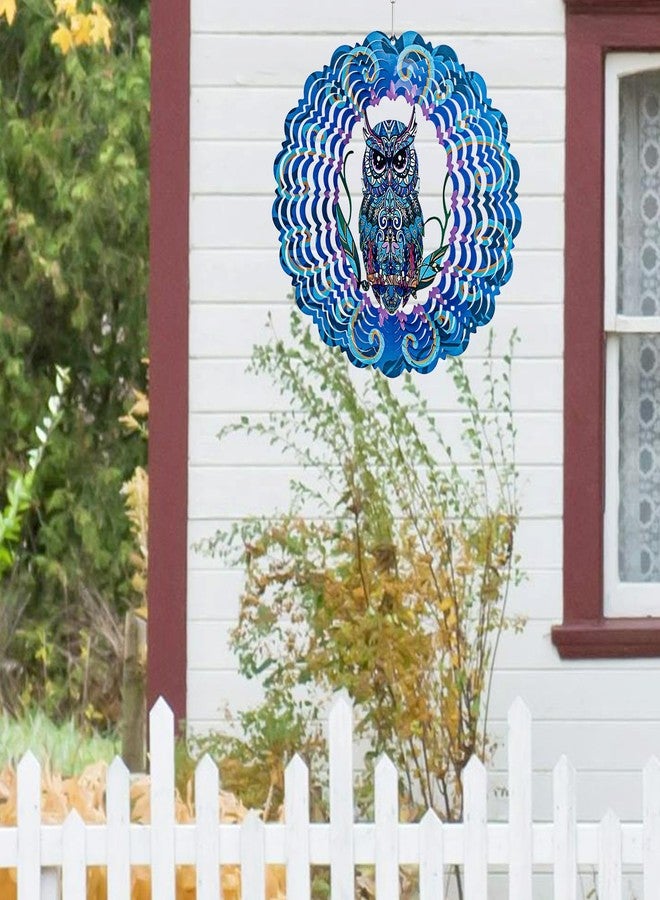 Marwey Owl 3D Hanging Wind Spinners for Yard Garden Decorations Outdoors & Indoor, Owl Ornament Christmas Decor Gifts for Women Mom Men Dad Grandpa Husband - Image 5