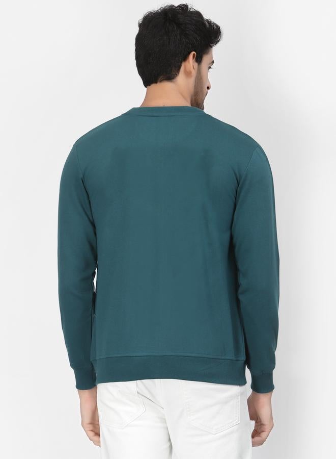 PAUSE Men Teal Regular Fit Zip-Up Jacket - Image 4