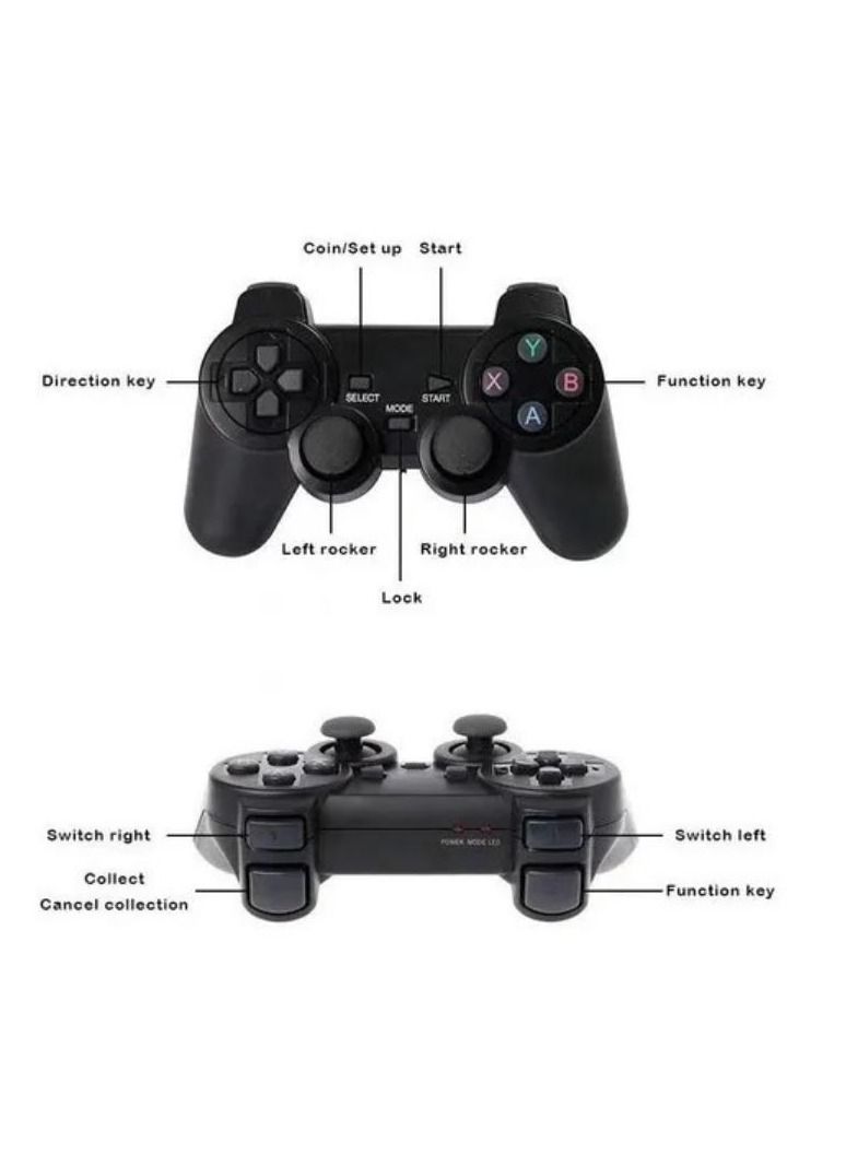 4K HD video game console, dual 2.4G wireless controllers, plug-and-play video game stick, built-in 10,000 games, retro handheld game console  - Image 4