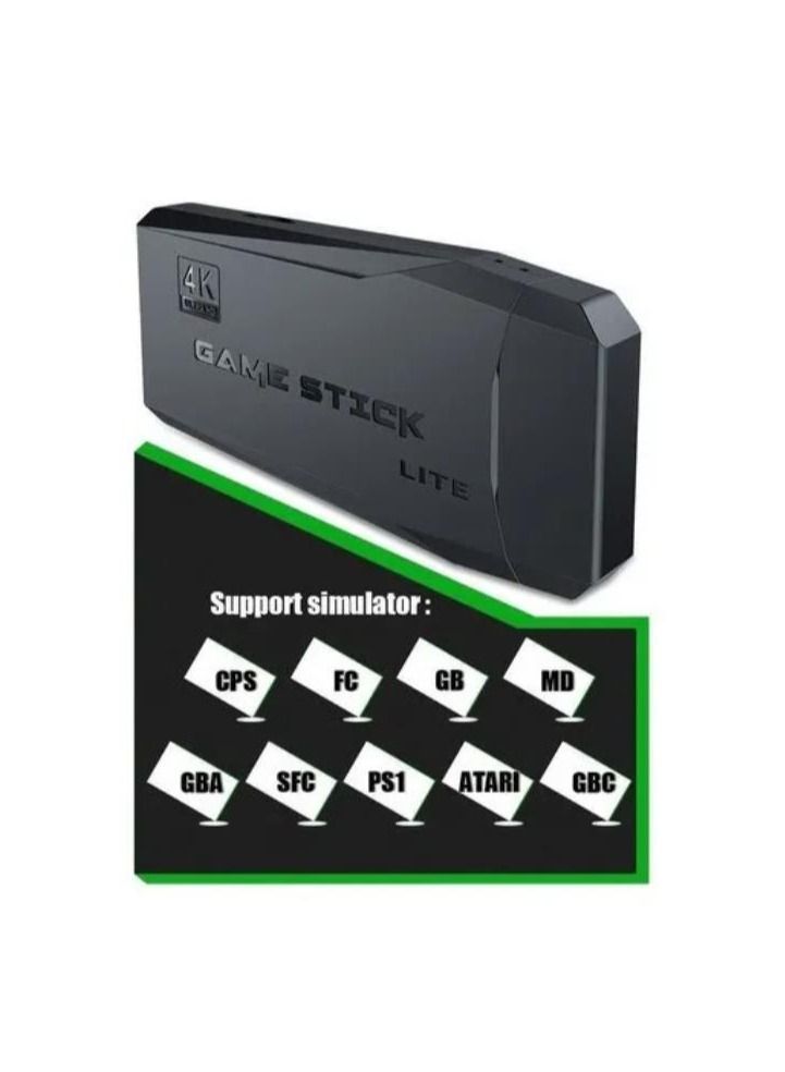 4K HD video game console, dual 2.4G wireless controllers, plug-and-play video game stick, built-in 10,000 games, retro handheld game console  - Image 5