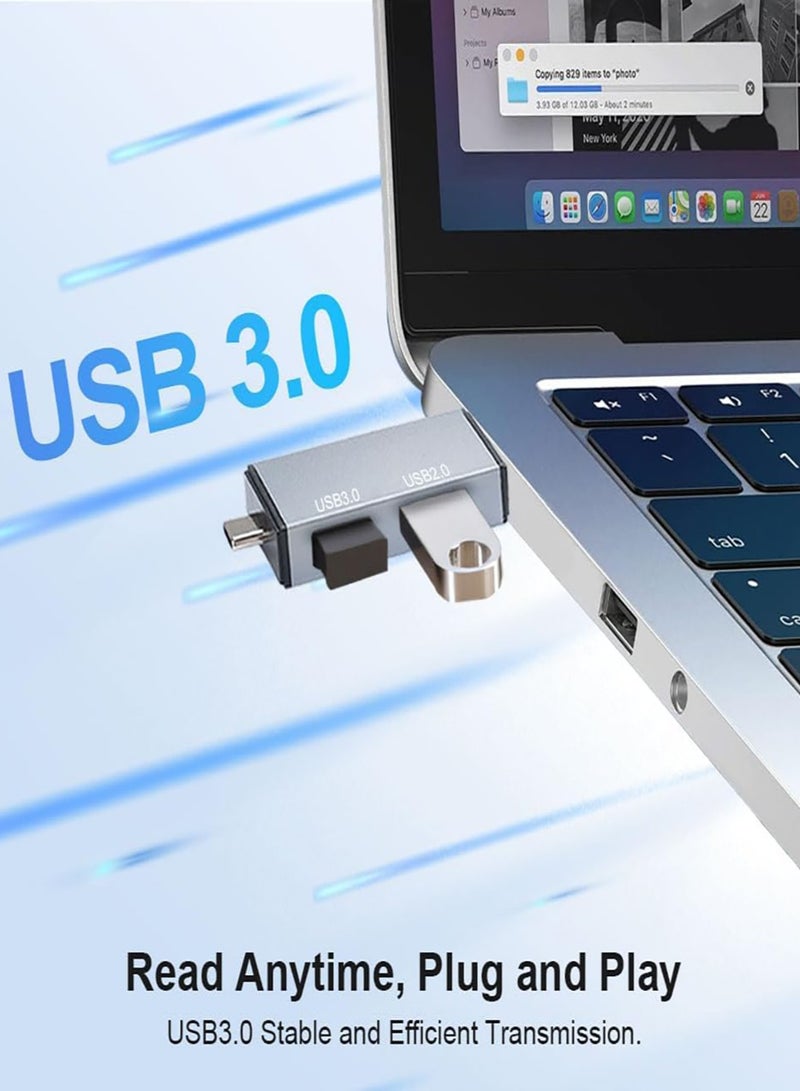 7-in-1 SD Card Reader for iPhone,Memory Card Reader Support SD/Micro SD/TF Card, SD Card Adapter for Android Phone,Laptop,iPhone,MacBook  - Image 3