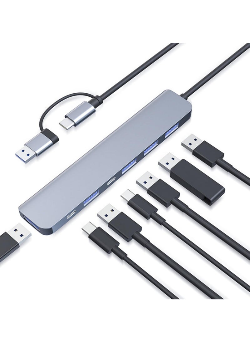 GUDOO Multi-Port USB-C Notebook Docking Station with USB 3.0, 5 USB Ports, and USB-C PD Charging7-in-1 USB C to HDMI Hub Adapter  - Image 1
