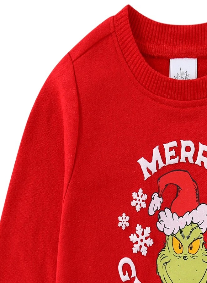 Dr. Seuss Grinch Baby Girls Sweatshirt and Pants Set for Infants - Image 5