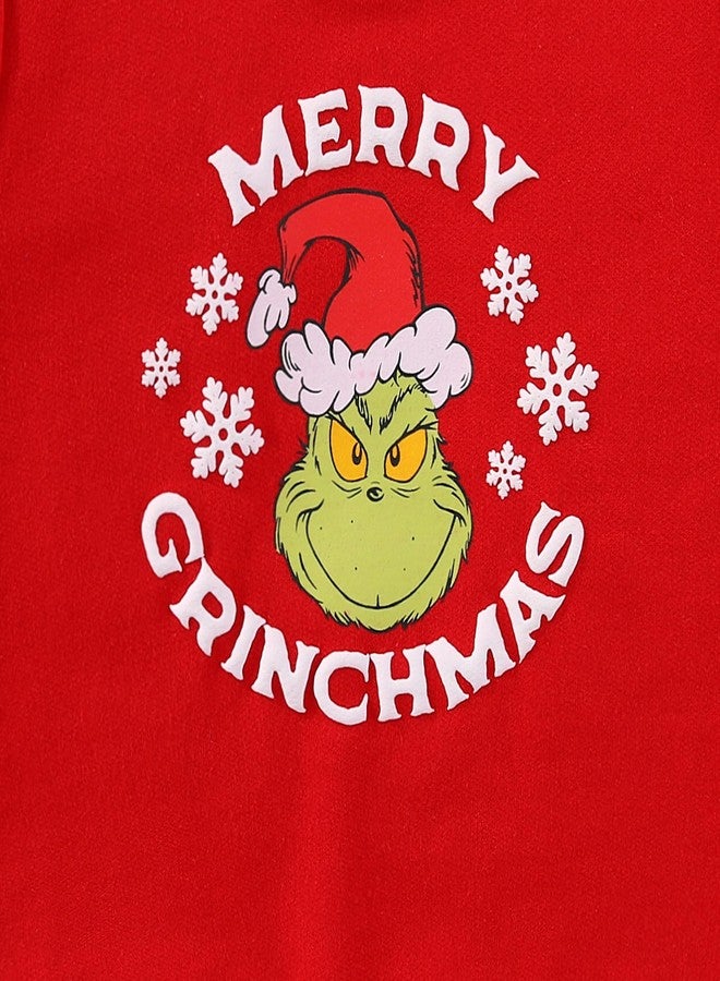 Dr. Seuss Grinch Baby Girls Sweatshirt and Pants Set for Infants - Image 4