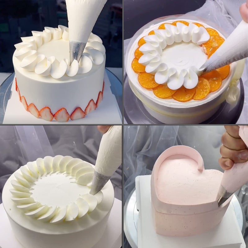 Suuker 3 Pieces V-shaped Piping Tips Set,Cake Decorating Tips, Frosting Icing Tips for Cupcakes, Cake, Cookie and Decoratingï¼ˆ580 686 580Sï¼‰ - Image 5