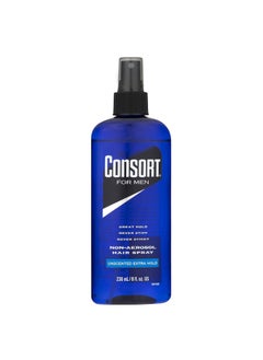 Consort Consort Hair Spray 8 Ounce Unscented XHold Pump NonAero Pack of 2 