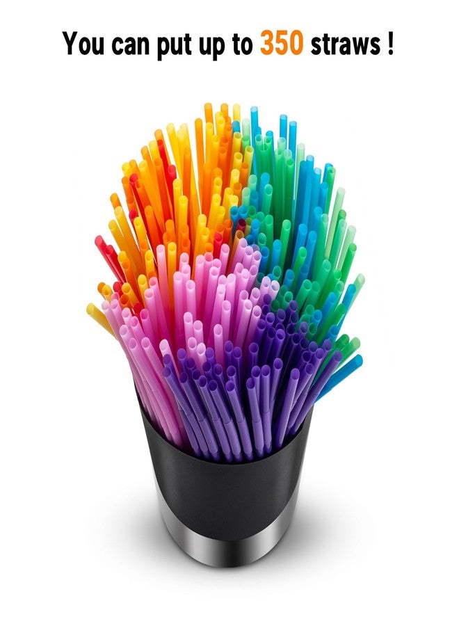 choxila حامل مصاصات شوكسيلا موزع من الفولاذ المقاوم للصدأ، حامل خافق القهوة، منظم أدوات المطبخ الكبير للاستخدام التجاري والمنزلي 6.7" × 5.7" - Image 4