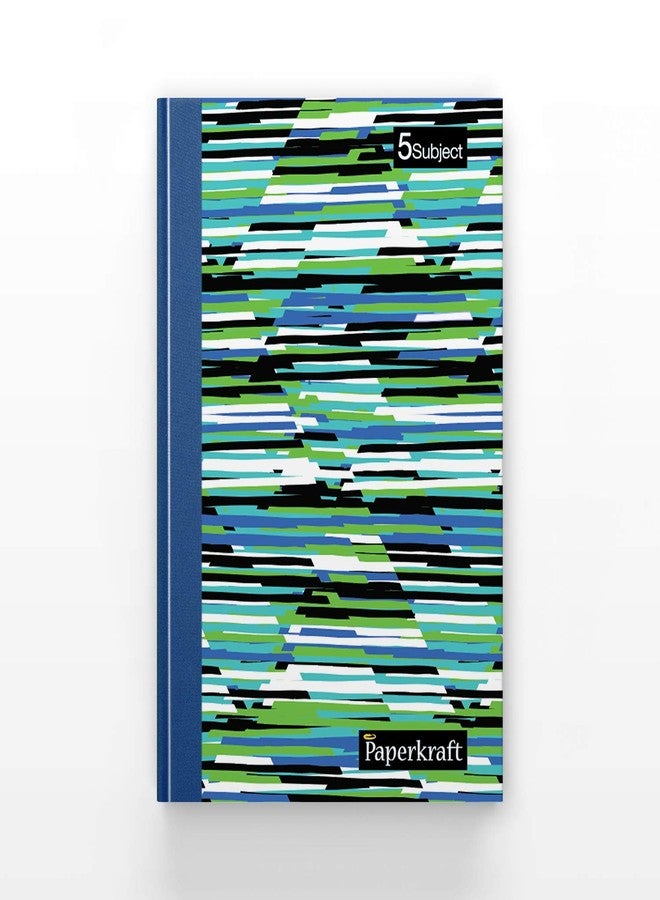 Paperkraft Expression 5 Subject| Hard Cover Notebook | 18.2 cm x 24.3 cm | Single Line | 400 Pages - Image 1