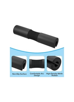 KUYING Barbell Squat Pad,Bendable Stress Relief Barbell Pad Nonslip Gym (Black)  - Image 3