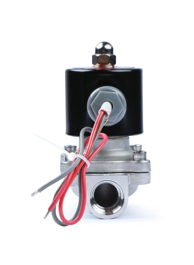 U.S. Solid 1/2" Stainless Steel Electric Solenoid Valve 24V AC N.C. VITON Water Air Fuel - Image 5