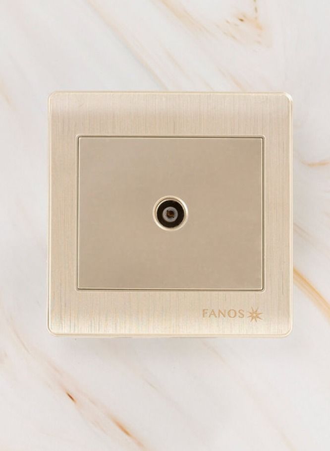 فانوس فيش دش لون ذهبي لامع فانوس