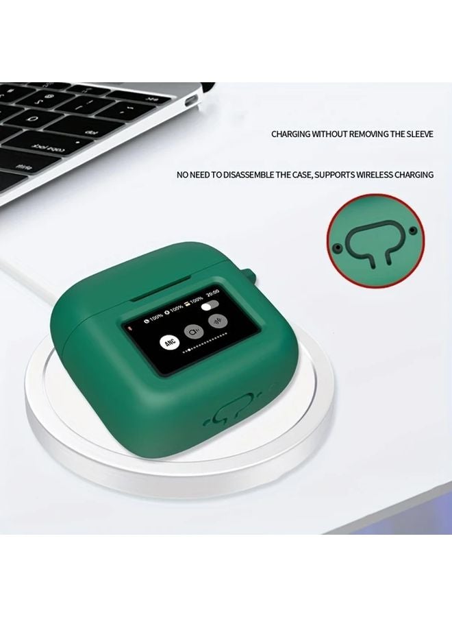 Midnight Blue Silicone Protective Case For JBL Tour Pro 3 Headphones Dustproof Shockproof Wireless Charging Compatible - Image 5