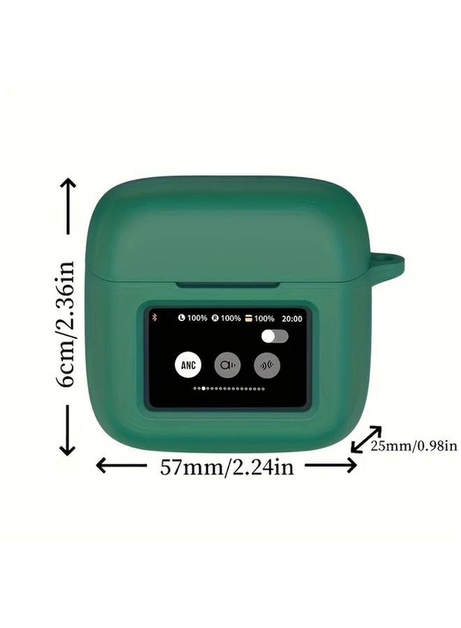 Midnight Blue Silicone Protective Case For JBL Tour Pro 3 Headphones Dustproof Shockproof Wireless Charging Compatible - Image 3