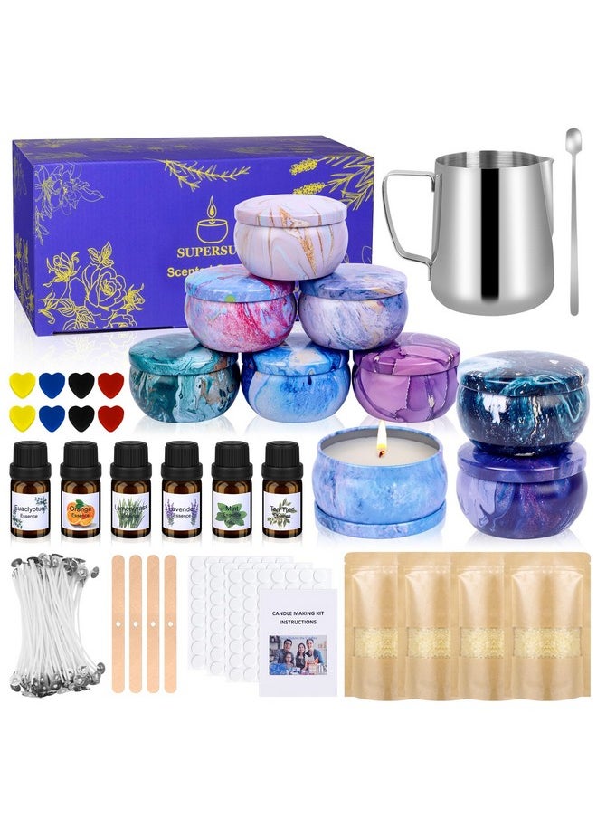 SUPERSUN - Candles Making Kit For Adult - Christmas Diy Gift For Kid And Beginner, Includes Beeswax, Essential Oils, Dyes, And More Diy Candle Making Supplies - Image 1