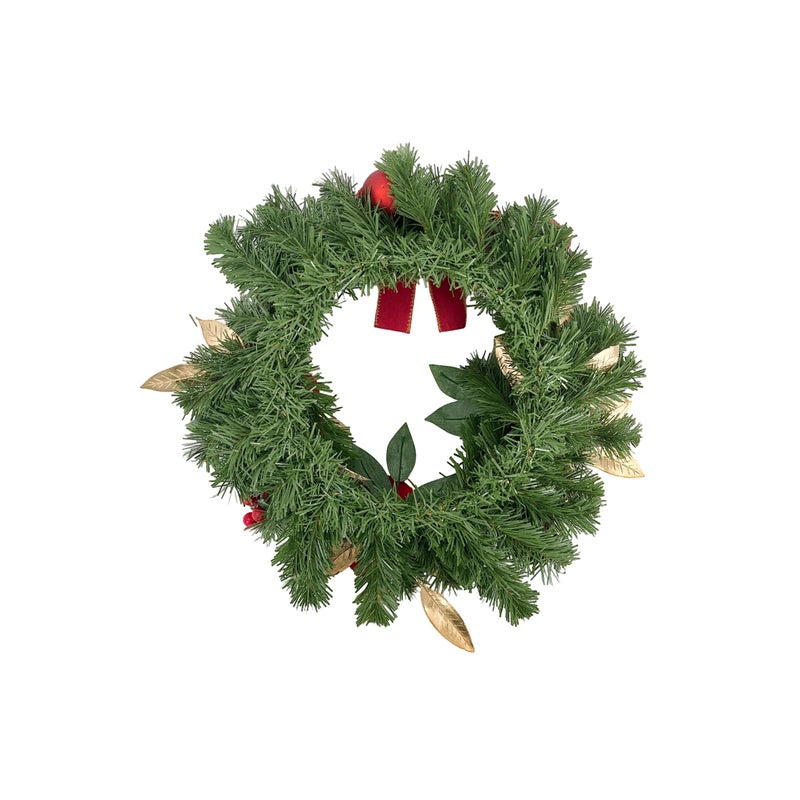 CHRISTMAS MAGIC Wreath Red/Gold 40cm - Image 2