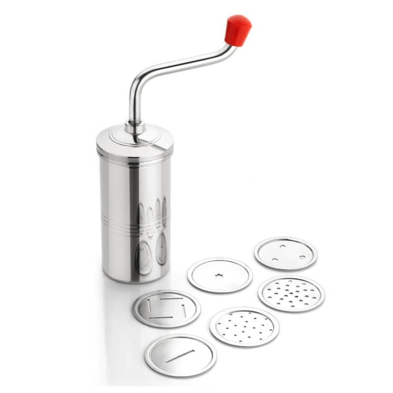 RK RETAILER RK RETAILER Stainless Steel Indian Made Sevanazhi Sevai Nazhi Sev Sancha Gathiya Murukulu Janthikulu Idiyappam Maker with Free 6 Different Jali  - Image 1