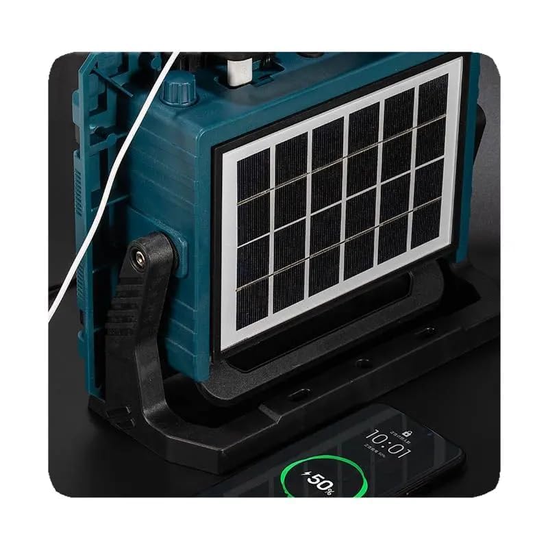 MIXEN Super Bright Solar Flood Light Portable Cordless Outdoor Floor Standing Light for Power Failure Emergency and Camping Flashlight Car Explosion Proof Floodlight 400 W - Image 4