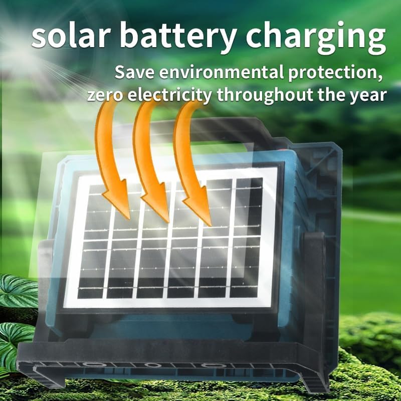MIXEN Super Bright Solar Flood Light Portable Cordless Outdoor Floor Standing Light for Power Failure Emergency and Camping Flashlight Car Explosion Proof Floodlight 400 W - Image 5