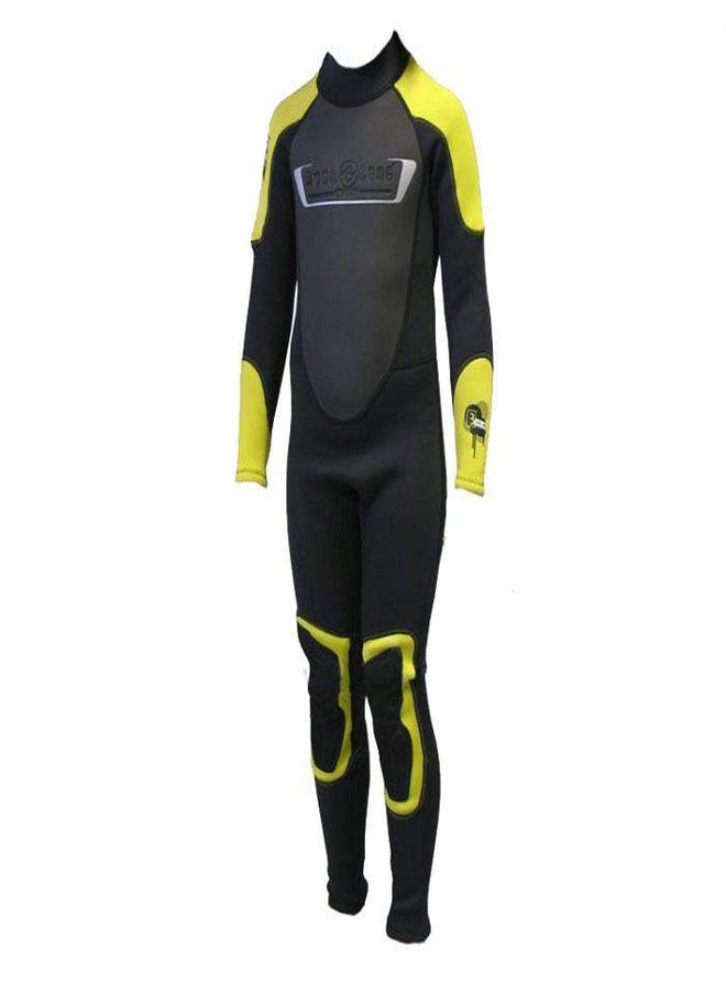 AQUA LUNG Kid's Rando Full 3MM Wetsuit - Grey/Yellow 