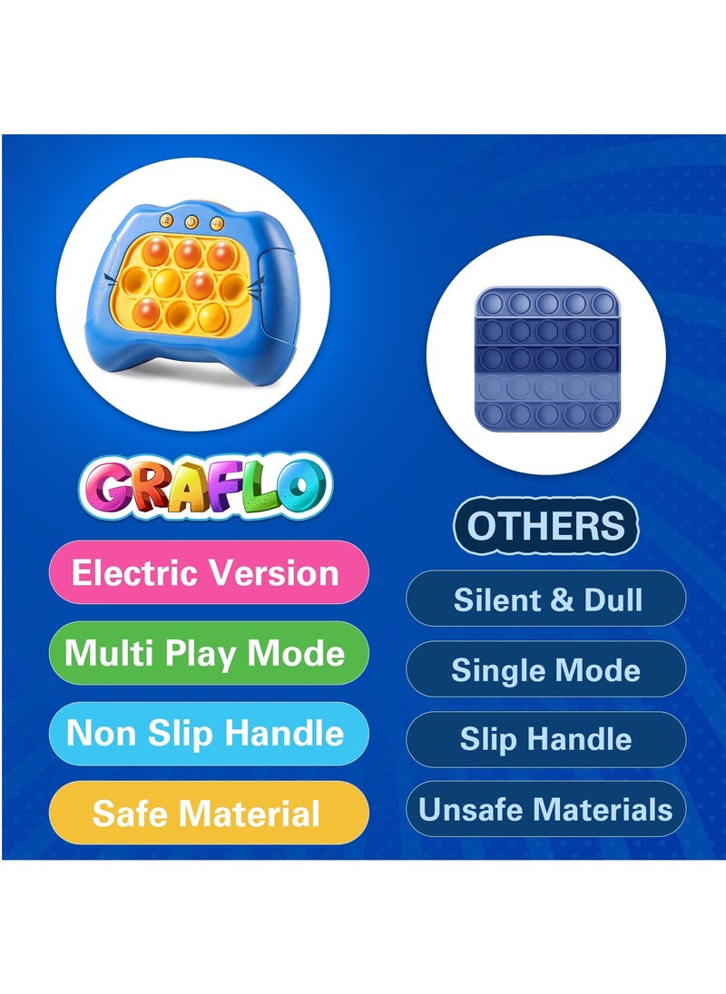 GRAFLO - Pop It Console Game Light it Up Quick Push, Rapid Bubble Push Puzzle, Enhancing Memory Toy, Hand Eyes Coordination, Stress Relief, Brain Development Game for Kids, Teens & Adults 6+ Years - Image 1