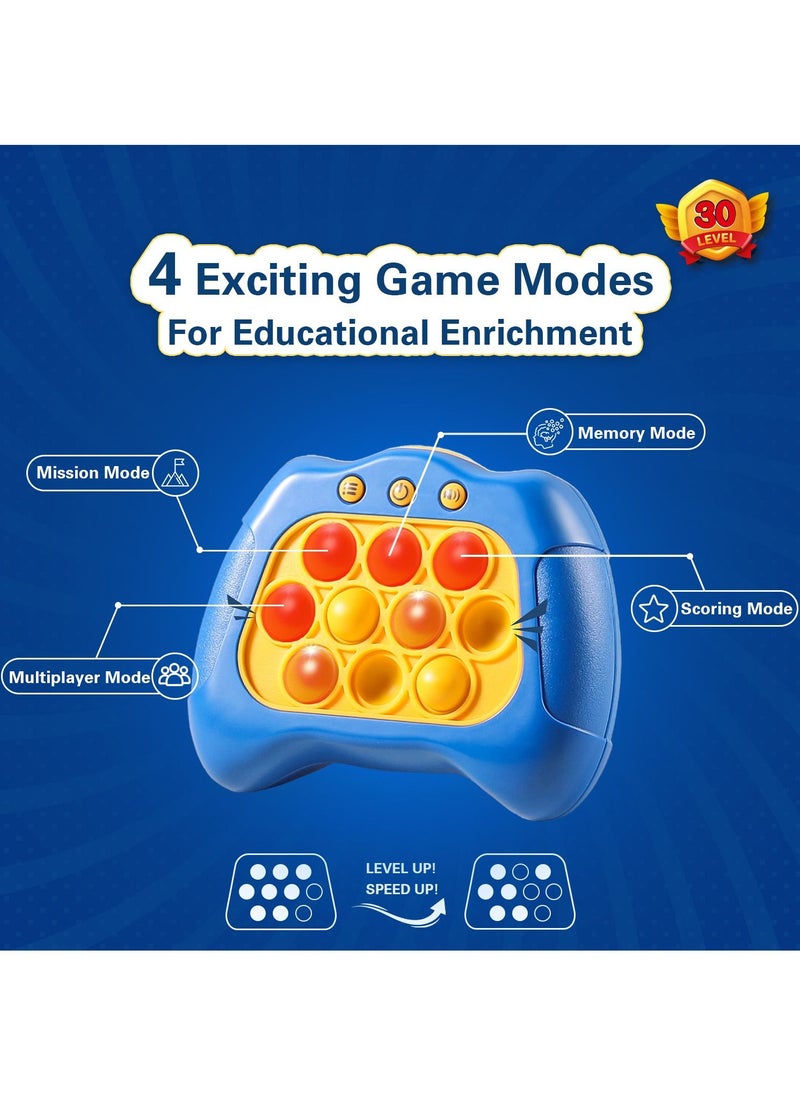 GRAFLO - Pop It Console Game Light it Up Quick Push, Rapid Bubble Push Puzzle, Enhancing Memory Toy, Hand Eyes Coordination, Stress Relief, Brain Development Game for Kids, Teens & Adults 6+ Years - Image 1