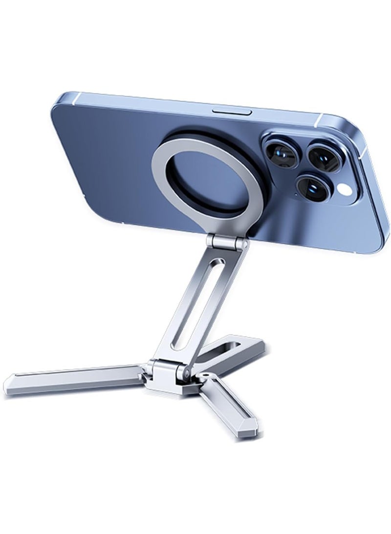 Kannzz Magnetic Foldable Tripod Stand for iPhone & Android - Black - Image 4