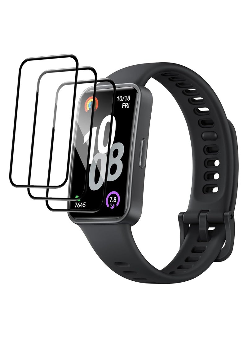 حَبْل تِك 3 قطع غشاء حماية ثلاثي الأبعاد شفاف لساعة Huawei Band 8/9/10 - Image 1