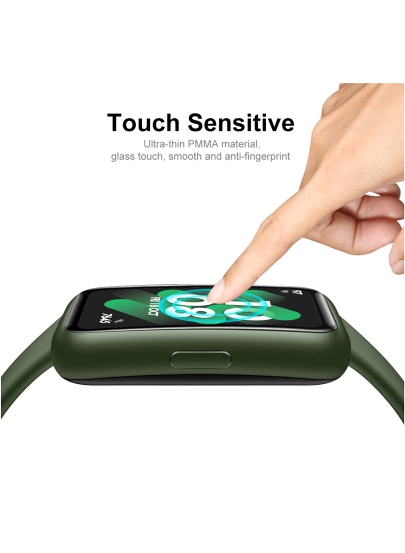 حَبْل تِك 3 قطع غشاء حماية ثلاثي الأبعاد شفاف لساعة Huawei Band 8/9/10 - Image 4