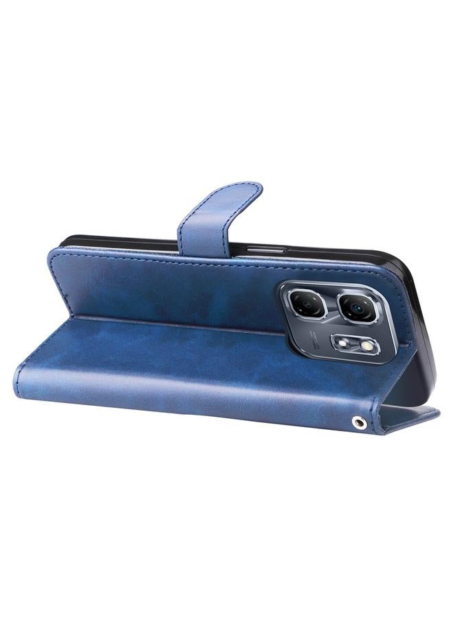 زبون جراب لهاتف Infinix Hot 50i / Smart 9 جراب هاتف أنيق من جلد العجل بسحاب - Image 5