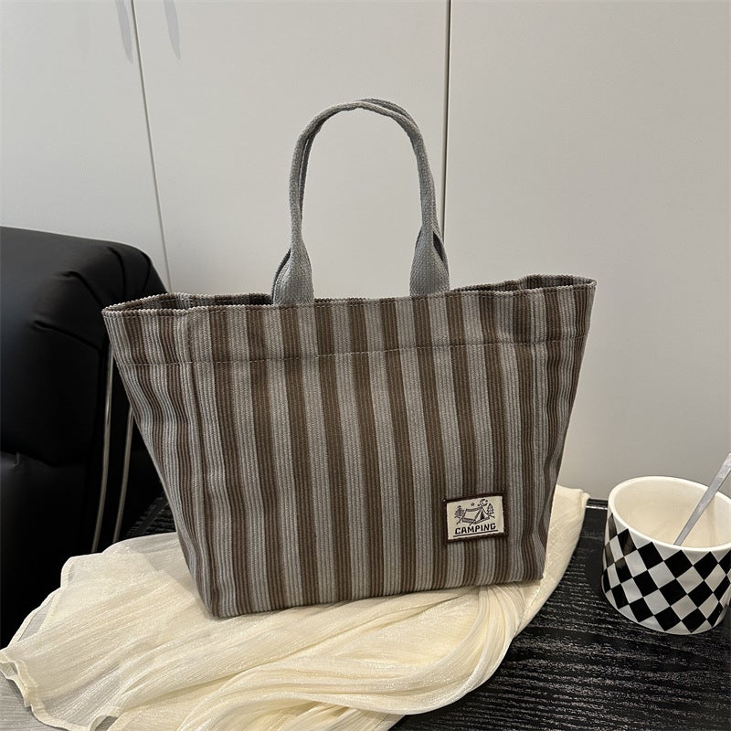 Large-Capacity Bag For Women Fashion Commuter Tote Bag For Female Ins High School Students Tutoring Bag