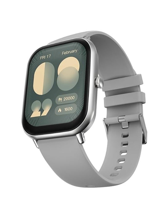 Fire-Boltt Ninja Call Pro Max Bluetooth Calling Smart Watch, 2.01" HD Display, 120+ Sports Modes, Health Suite, AI Voice Assistance, SpO2 & Heart Rate Monitor Smartwatch for Men & Women - Grey - Image 1