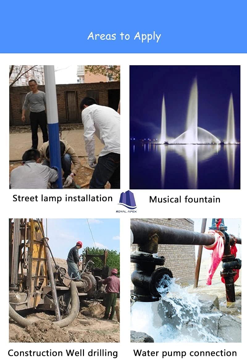 رويال إيبكس موصل مقاوم للماء من للاستخدام الخارجي، بمواصفات IP68، على شكل حرف T، ثلاثة أطراف، جهد 250 فولت، تيار 16 أمبير، مغلف مقاوم للحريق، مخصص لاستخدامه في أعمال البناء الزراعي (عبوة تحتوي على 2 قطع) - Image 2