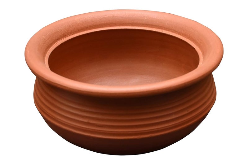 EZAHK Handmade Clay HandiCurryDal for Cooking 1 Litre - Image 1