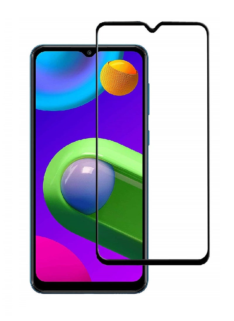 Super Tempered Glass Screen Protector 5D Designed For Samsung Galaxy M02 Full Glue Edge to Edge Full Screen Coverage And Bubble Free - Image 1