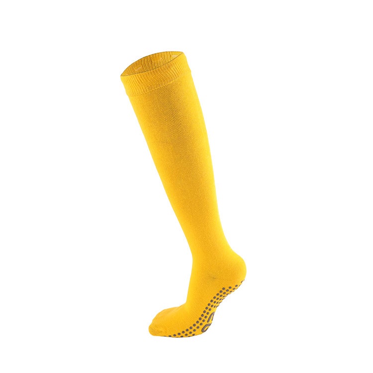 Generic Cotton Yoga Mid-Calf Anti-Slip Socks Fitness Dance Bee Yellow (60) 