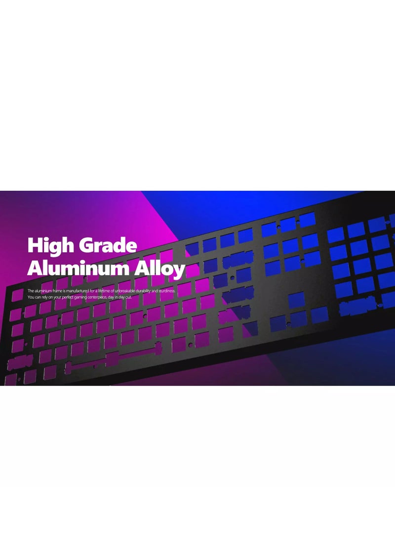 VSP - VM03 Gaming Mechanical Keyboard - Hot Swappable Blue Switch (Outemu) - Aluminum Alloy Frame - Rainbow LED - Image 1