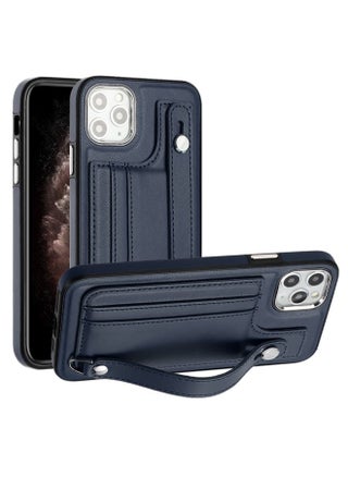 Case Cover For iPhone 11 Pro Max Shockproof Leather Phone Case with Wrist Strap Blue - pzsku/ZFD3262499E874F02EBEEZ/45/_/1712359262/05153b91-fe43-4b23-b224-314a0a811acb
