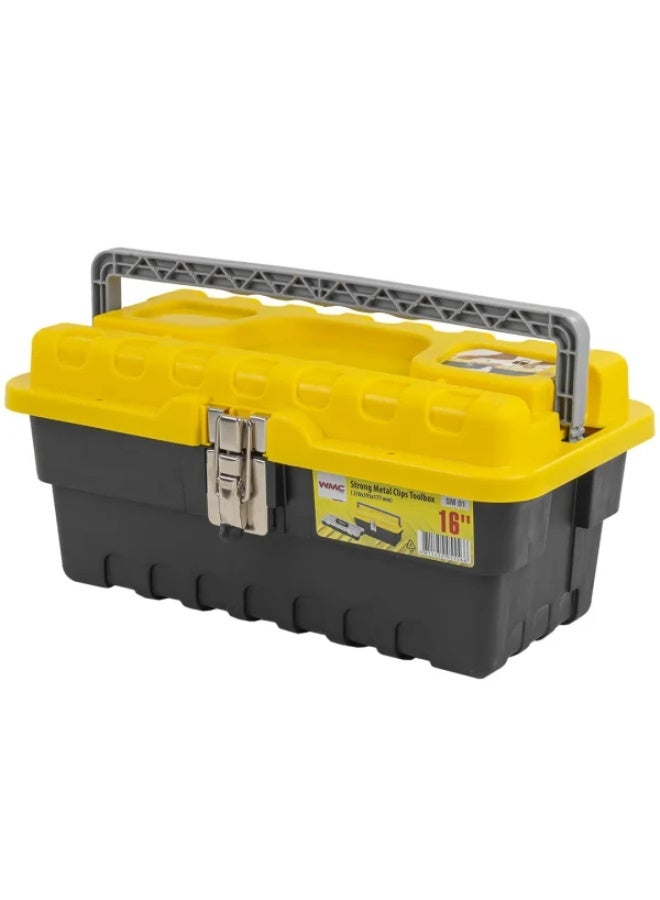 صندوق أدوات Strong Organizer بمشابك معدنية، 16" (210×395×177 مم)