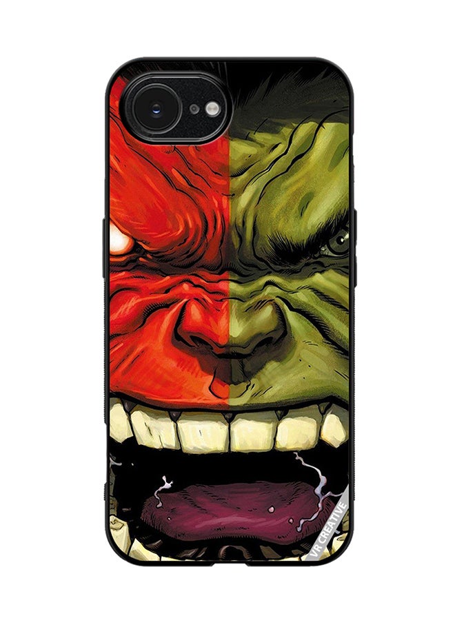 VR CREATIVE Protective Case Cover For Apple iPhone 16e Hulk Design Multicolour